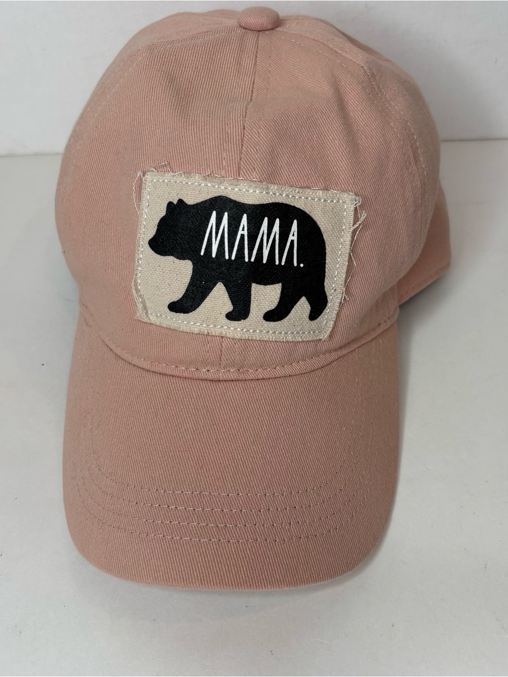 Rae Dunn Women's Pink MAMA bear hat. Like new